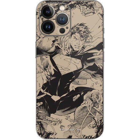 DC Comics Superman Unchained #1 Original Cover Pencils iPhone 13 Pro Max Skin